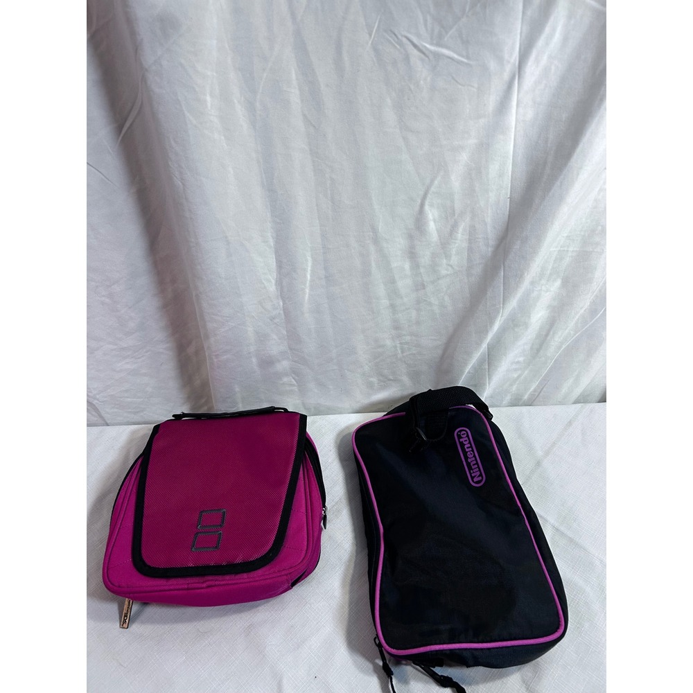 Nintendo DS Carrying Case Bundle Pink Black Game Storage Travel Bags Kids